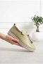 Elastic Genuine Leather Shoes - 3