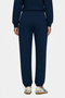 Jatavia Navy Blue Embroidered Standard Fit Women's Sweatpants with Elasticated Cuffs - 3