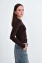 Crew Neck Basic Blouse B1496-Dk2 - 4