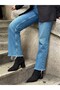 Black Suede (Valery) Pointed Toe 7 cm Thick Women's Heeled Boots - 2