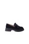 257003 Genuine Leather Loafer Women's Shoes with Buckle Ruffles