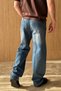 Wuhan 100% Cotton Baggy Navy Blue Men's Jeans - 8