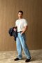 Wuhan 100% Cotton Baggy Ice Blue Men's Jeans - 4