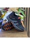 Unisex short children's sports outdoor shoes with straps - black-orange - 3