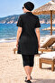 Plus Size Water Repellent Quick Drying Swimsuit Set - 2