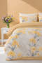 Yellow Floral Patterned Double Duvet Cover Set – Modern Floral Series