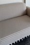 180*220 Cm. Organic 3-Seat Sofa Sofa Bed Cover Cotton Large Size Hand-Tied Multi-Purpose Cover - Beige - 5