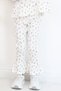 Girl's Tights Set with Floral Pattern and Ruffle Detail at the Leg, 3-7 Years, White - 7