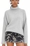 Mixray Oversize Ribbed Turtleneck Sweater - 3