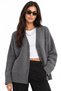 Mixray Buttoned V-Neck Ribbed Knit Cardigan