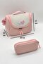 Luxury Accessory Detailed Thermal Lunch Bag and Pencil Holder Children's Backpack Primary School Bag Set - 4