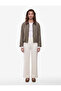 Normal Waist Straight Fit Wide Leg Fabric Trousers