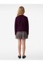 Buttoned Knit-Patterned Long-Sleeve Cardigan - 3
