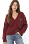 Mixray Heart Detailed Oversize Knitwear Cardigan