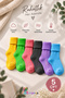 5" Pair Women's Ribbed Curved Bamboo Socks Set (EXTRA CASUAL) - 3