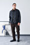 Vintage Black Men's Premium Oiled Oversize Jacket - 5