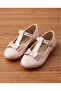 Girl's Poled Bottom Bow Tie Bowtie Powder Patent Leather Orthopedic Ballerina Shoes - 4