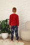 New Style Autumn/Winter Boys' Space Figure Astronaut Pattern Fleece Pajama Set 4565 - 5