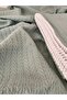 Cunda Series Knitted Pattern 100% Cotton Baby Pique Blanket Mint Green // 120X100 cm - 5