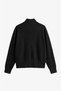 Black Double Zipper Cardigan - 5