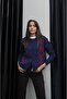 Navy Blue Kate Baklava Patterned Cardigan