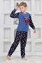 New Season Autumn/Winter Boys Skate 8 Patterned Fleece Pajamas Set 4536 - 3