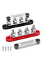 DaierTek Bus Bar 12V 150A Mini Power Distribution Block with Cover 4 x 5/16" Posts for Marine Automo