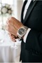 Silver Color Men's Wristwatch |   41mm, Black Dial, Stainless Steel, 10 Atm - 2