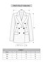 Anthracite Striped Blazer Jacket with Button Detail - 5