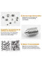 240pcs Stainless Steel Hex Socket Screw Set M3/M4/M5/M6/M8 Grub Screws with Cone Point & Tapered End - 5