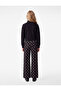 Pocketed Loose-Fit Cotton Polka Dot Wide-Leg Denim Trousers - 2