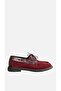 Sider Loafer Shoes Genuine Leather Burgundy - 5