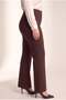 Flared Large Size Winter Steel Knitted Leggings Brown - 3