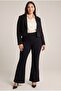 Spanish Leg Large Size Black Steel Knitted Leggings - 5