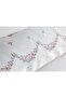 Lara Embroidered Cotton Satin Double Duvet Cover Set - Cream/Powder - 3