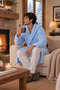 Premium Men's Bathrobe I Wellsoft Plush I Hooded Bathrobe & Bathrobe I with Hat - 5