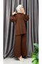 Polo Collar Knitwear Pants Suit - 3