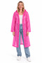 Unisex Pink Water Windproof Raincoat Hooded - 7