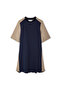 Colorblock Fabric Mix Dress - 3