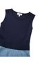 Denim Mix Dress - 4