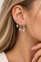 Triple Combination Red Star Earrings - 2