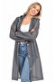 Unisex Gray Water Windproof Raincoat Hooded - 2
