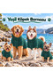 Dog Bathrobe Green M - 2