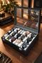 Watch Box 15 Pieces Dark Blue Crocodile - 2