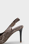 Sally Open Back Medium Heeled Soft Padded Sole Women's Shoes - 3