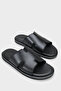Wendell Wide Band Genuine Leather Men's Slippers