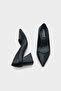 Medium Heeled Soft Padded Sole Women's Black Shoes - 4