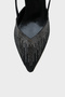 Nova Medium Heeled Pointed Toe Stone Women's Stylish Shoes - 2