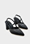 Nova Medium Heeled Pointed Toe Stone Women's Stylish Shoes