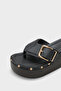 Kristi Wedge Heel Women's Flip Flops Sabo Slipper - 2